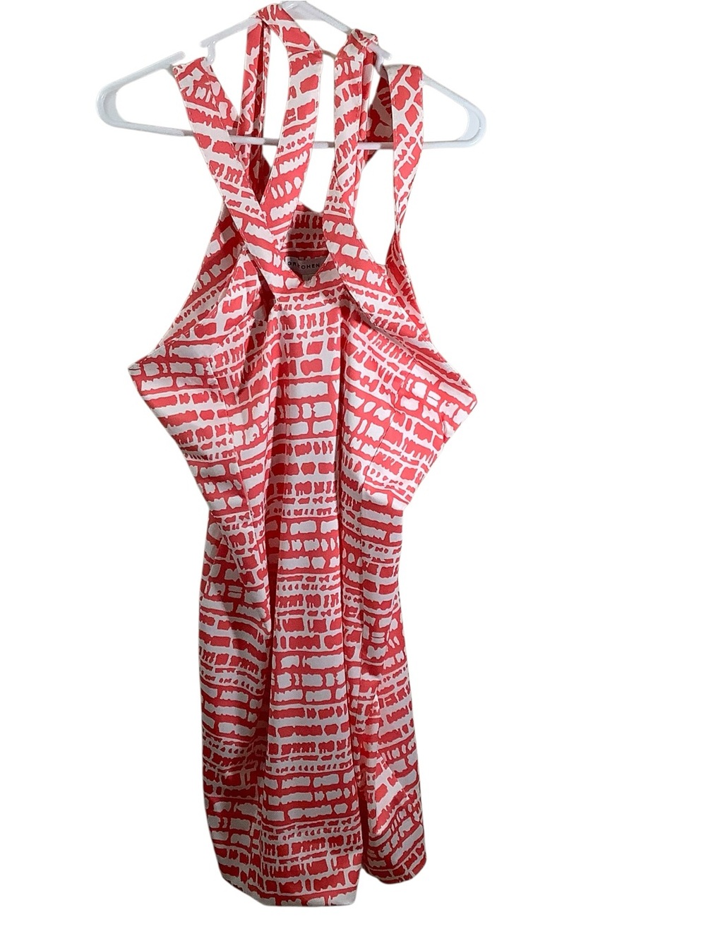 Gretchen Scott Designs Coral & White Patterned Dress